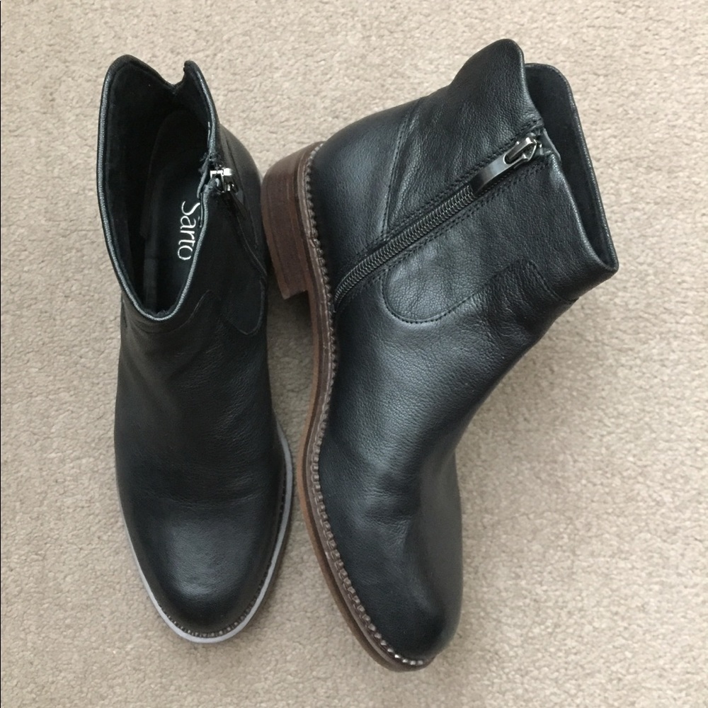 Franco Sarto Leather Ankle Bootie